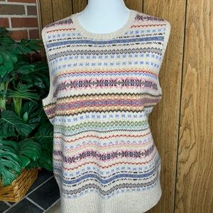 L.L. Bean vintage lambs wool sweater vest